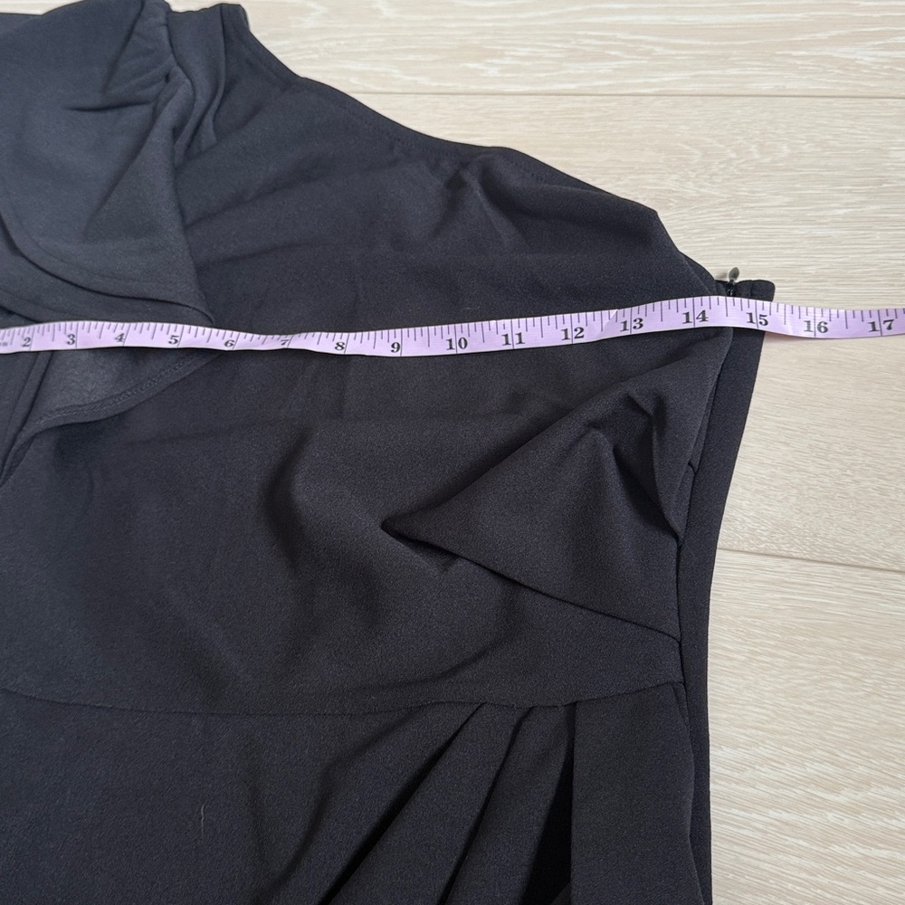 3/$10 BTFBM One-Shoulder Black Asymmetrical Dress - Picture 4 of 7